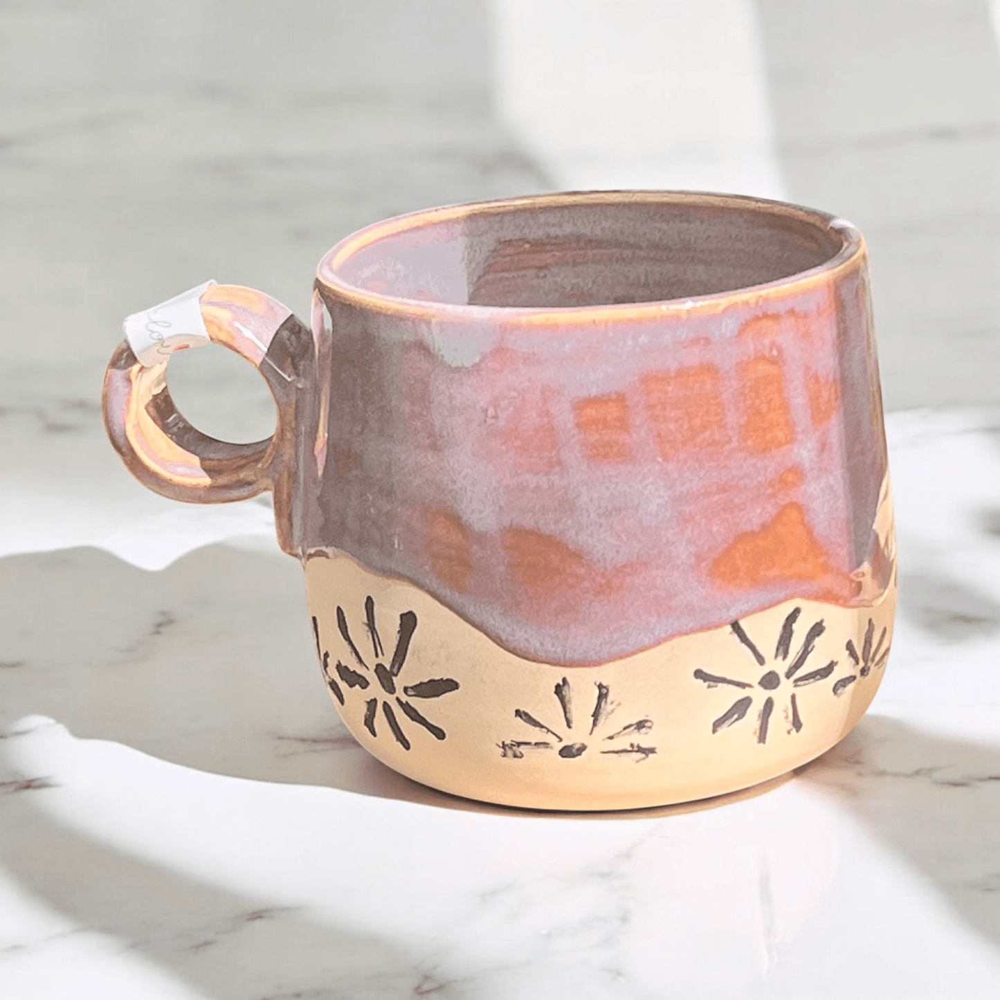 Kubek ceramiczny pottery w kolorze śliwka