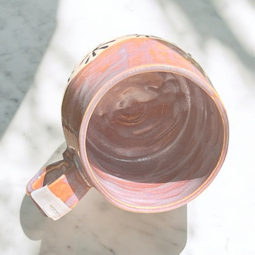 Kubek ceramiczny Pottery w kolorze śliwki